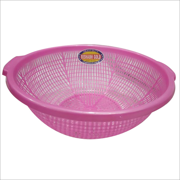 Blue Plastic Storage Basket