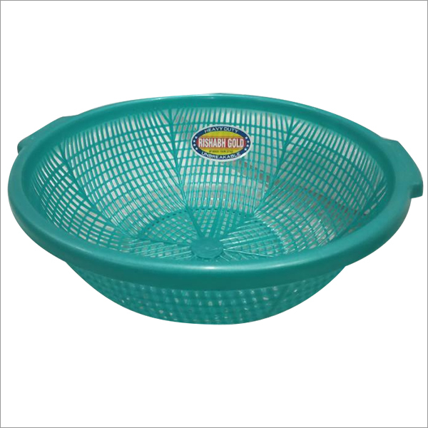 Blue Plastic Storage Basket
