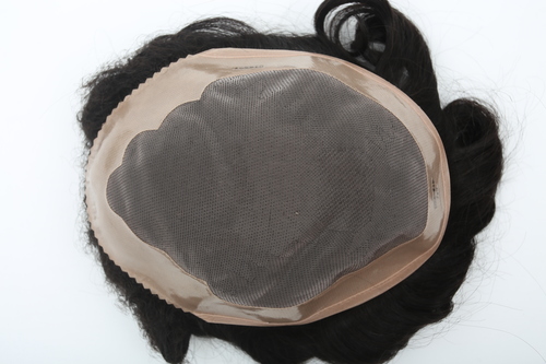 Silky Straight Usa Mono Men'S Toupee / Hair Patch / Hair Replacement Unit