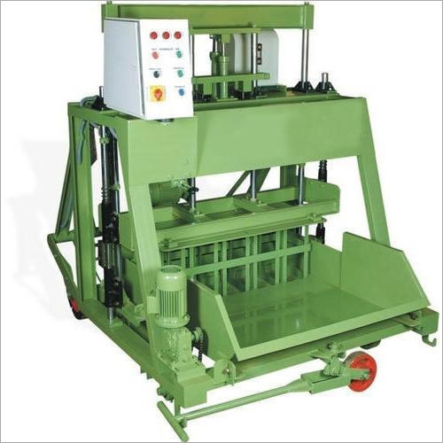 Block Making Machine - Cement, Hydraulic Pressure, 380 Volt | Automatic Operation, Green Color