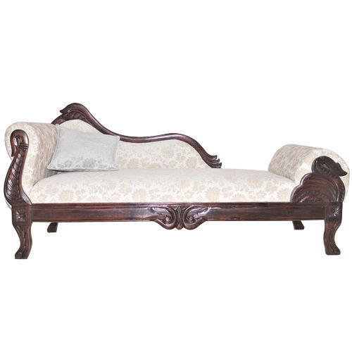 Sofa - Wood Material, 75 x 30 x 25 Inches , Traditional Style in Brown Upholstery