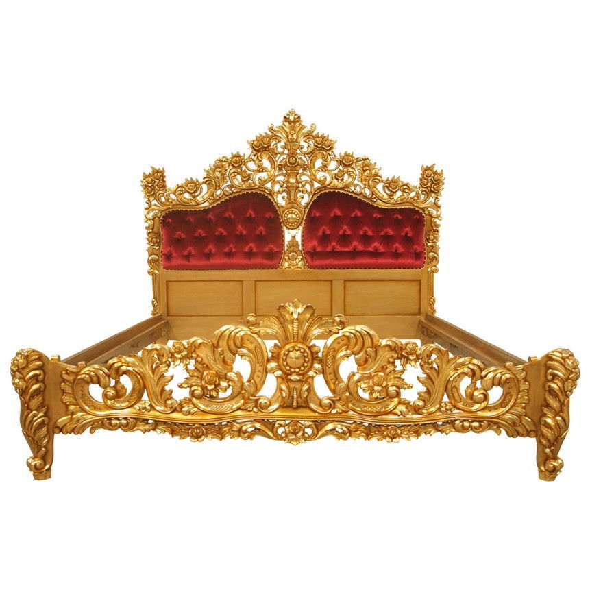 Red Royal Gold Bed