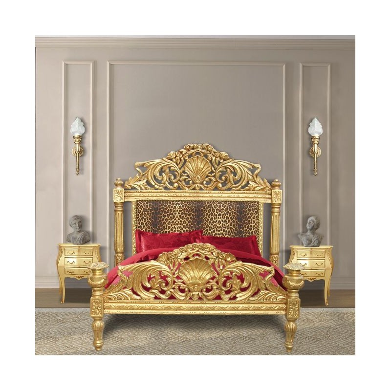 Red Royal Gold Bed