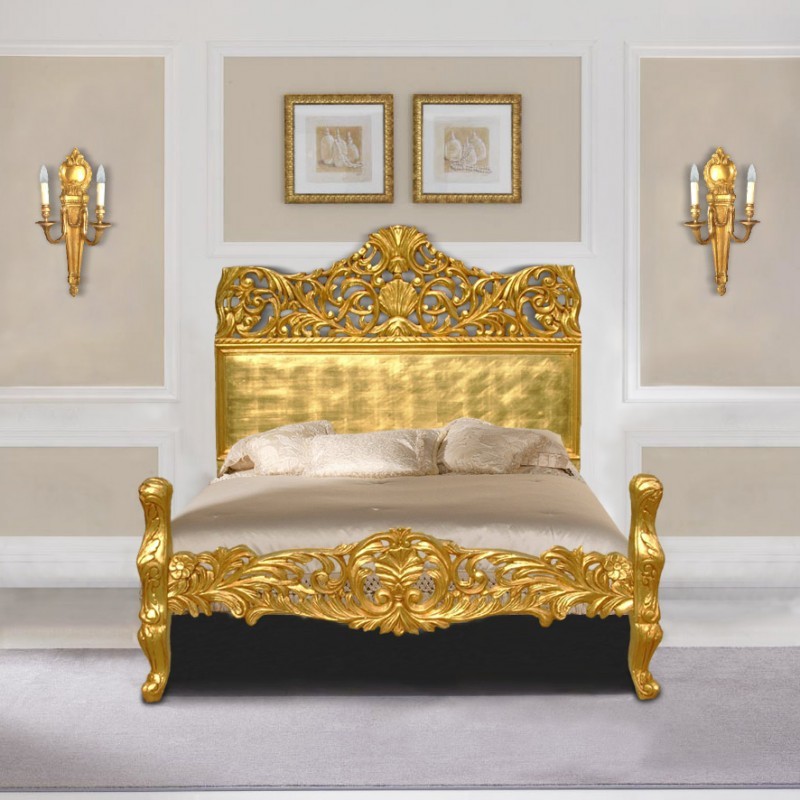 Red Royal Gold Bed