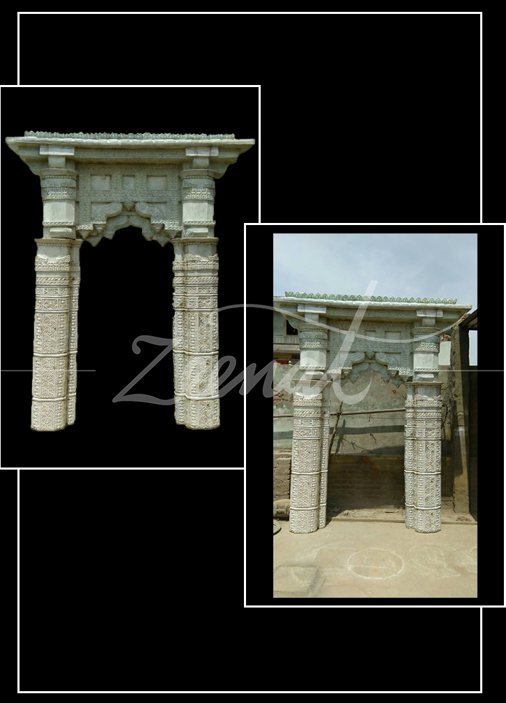 Golden And White Wedding Gate