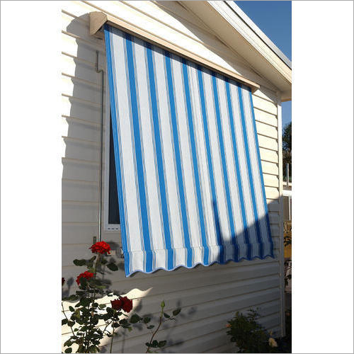 Drop Arm Window Awning - Acrylic Coated Fabric, 22-54 Inch Height Range, Waterproof, Adjustable for Outdoor Activities, Stylish Sunshade