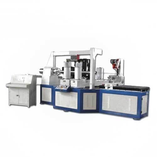 White And Blue Commercial Paper Tube Winding Machine
