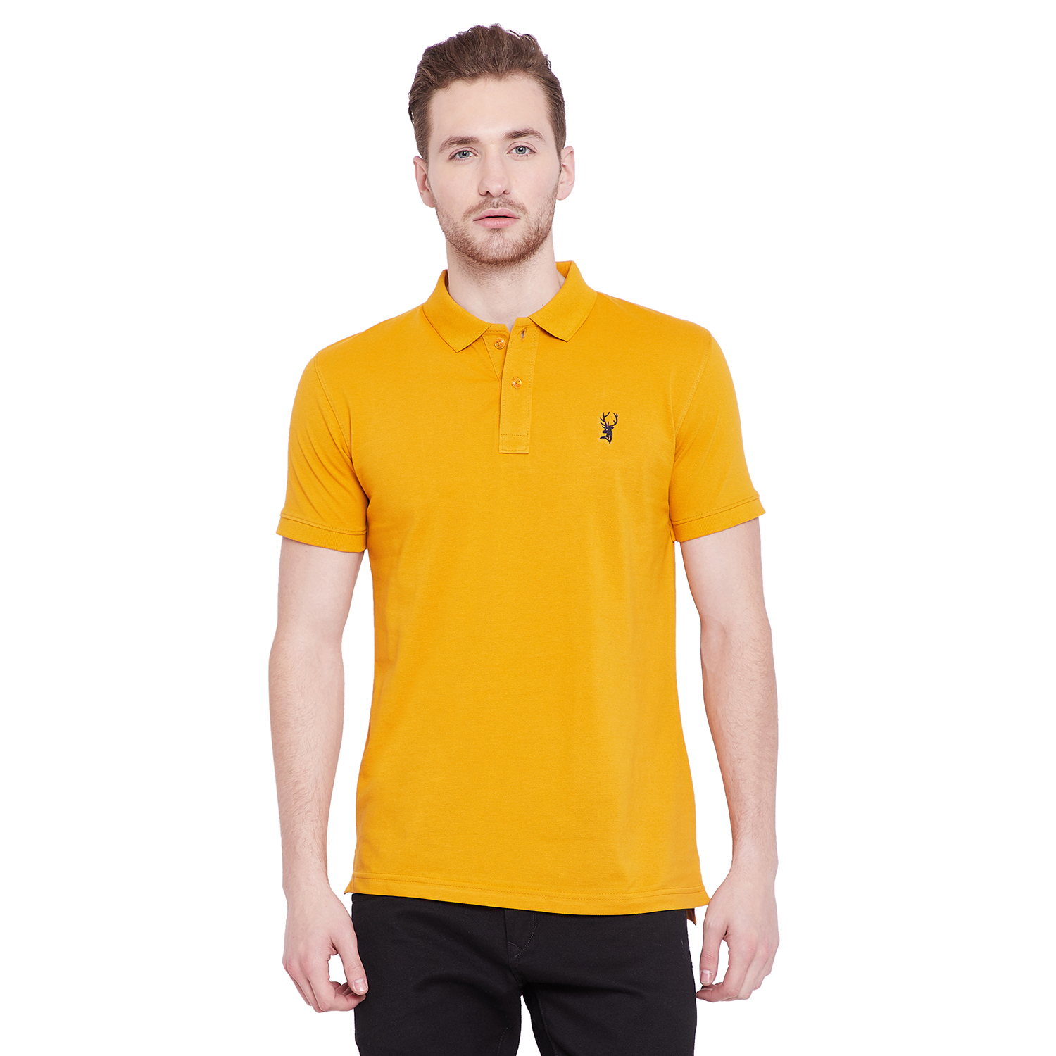 Mens Polo T-shirt - 80% Cotton 20% Polyester , Short Sleeves, Available In Sizes L, M, Xl, Xxl, Multiple Colors Including Blue, Mustard, Navy, And More