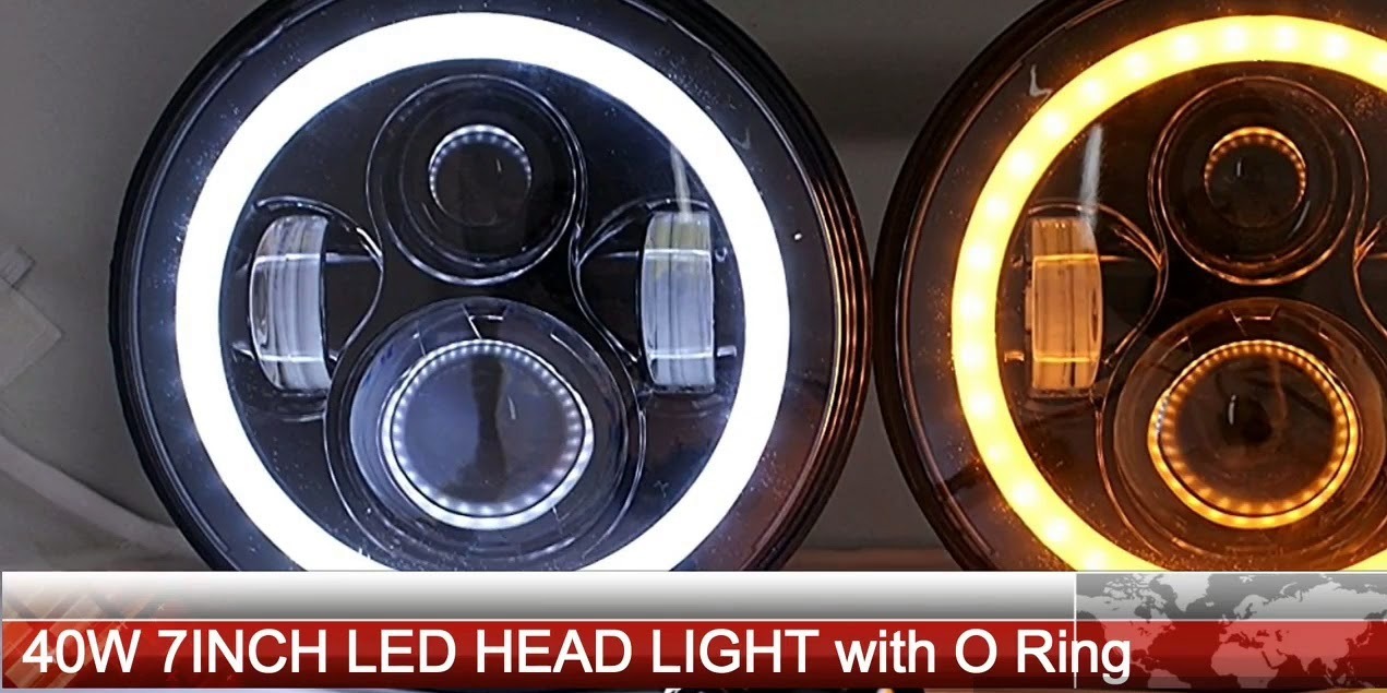 Crystal Clear Light With Aluminium Casing Projector Led Headlight For Royal Enfield