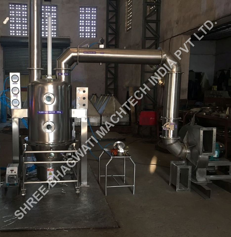 Fluid Bed Processor - (With Top Spray Facility Only). Capacity: As Per The Client Required Kg/hr