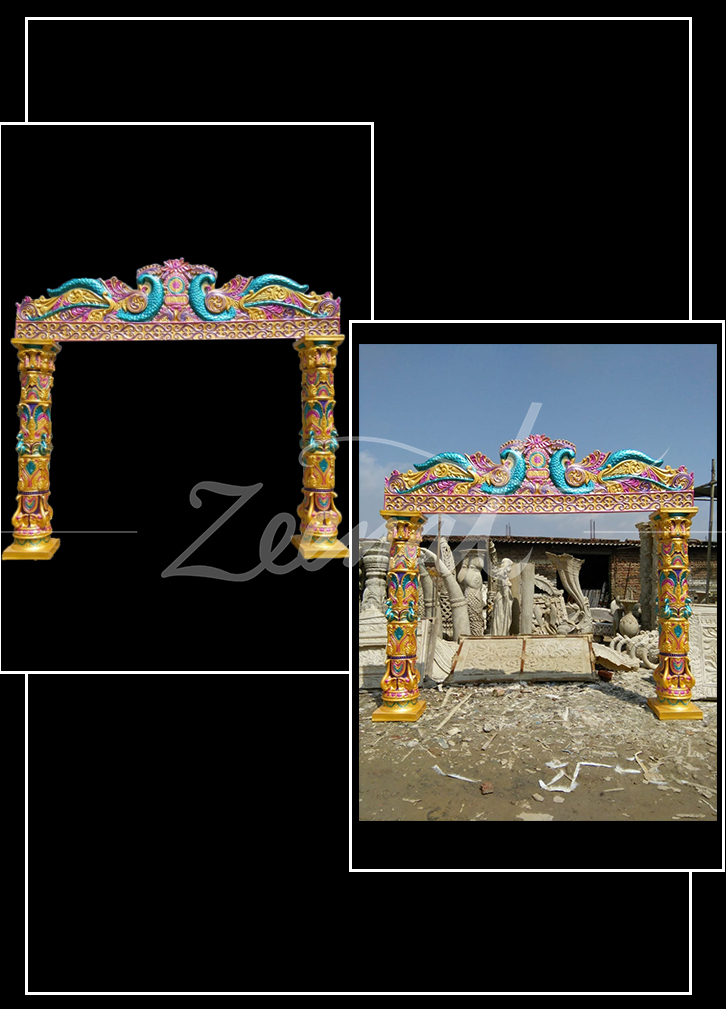 Wedding Gate - Brown Fiber Gate | Perfect For Weddings And Ceremonies, Ideal For Christmas, Valentine's Day, New Year, And More