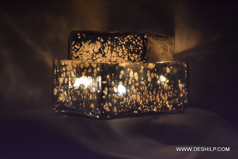 Aluminium Small T Light Candle Holder - Finishing: Silver