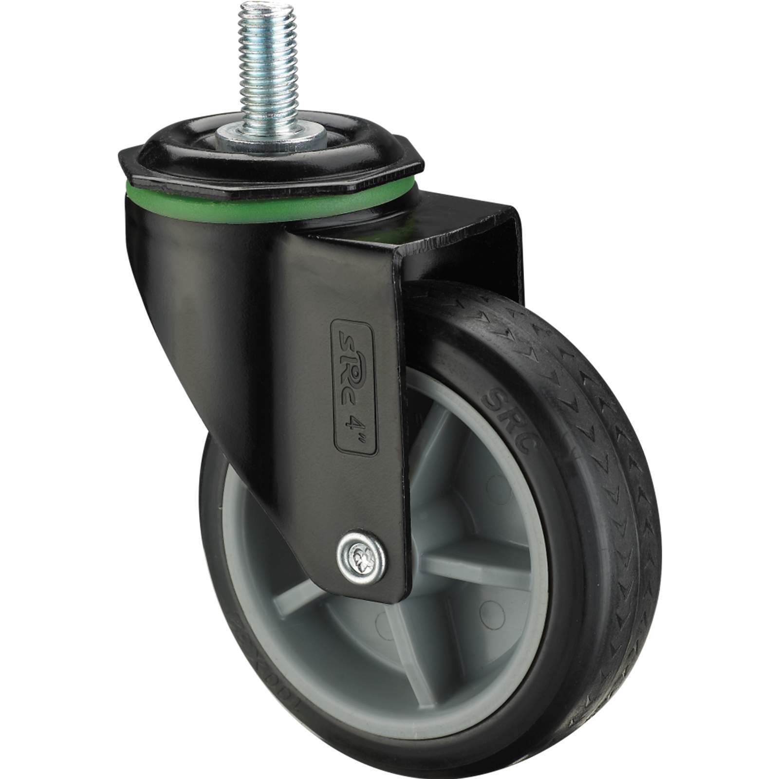Pu Caster Wheel - 74 Mm Load Height, 25 Mm Tread Width | High Strength, Noise-reducing Lubricated Bearings, Ergonomic Brake, Rust And Abrasion Proof, Polyurethane Material