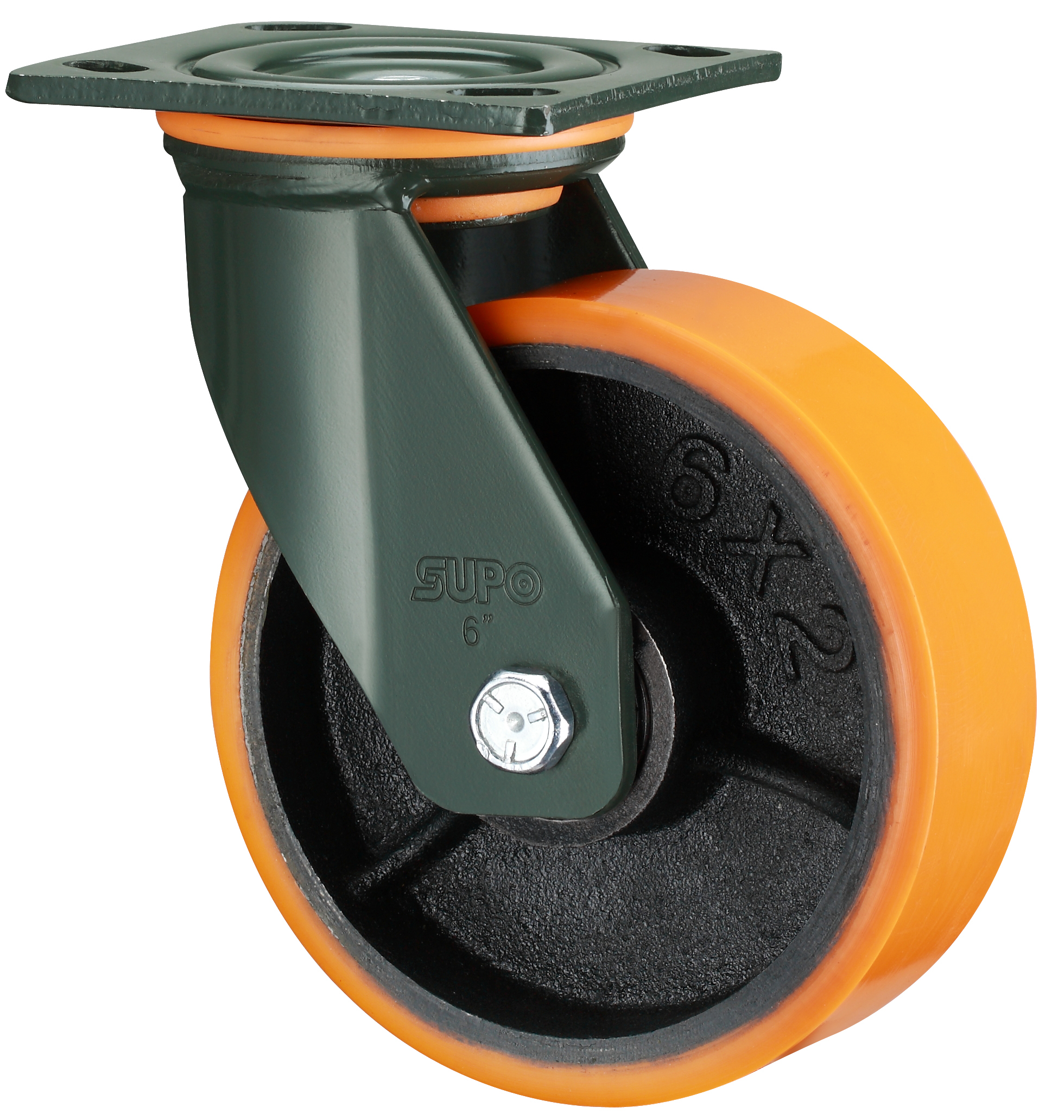 Solid Rubber Tyre Caster Wheel Wheel Size: 25/38/50/75 Mm