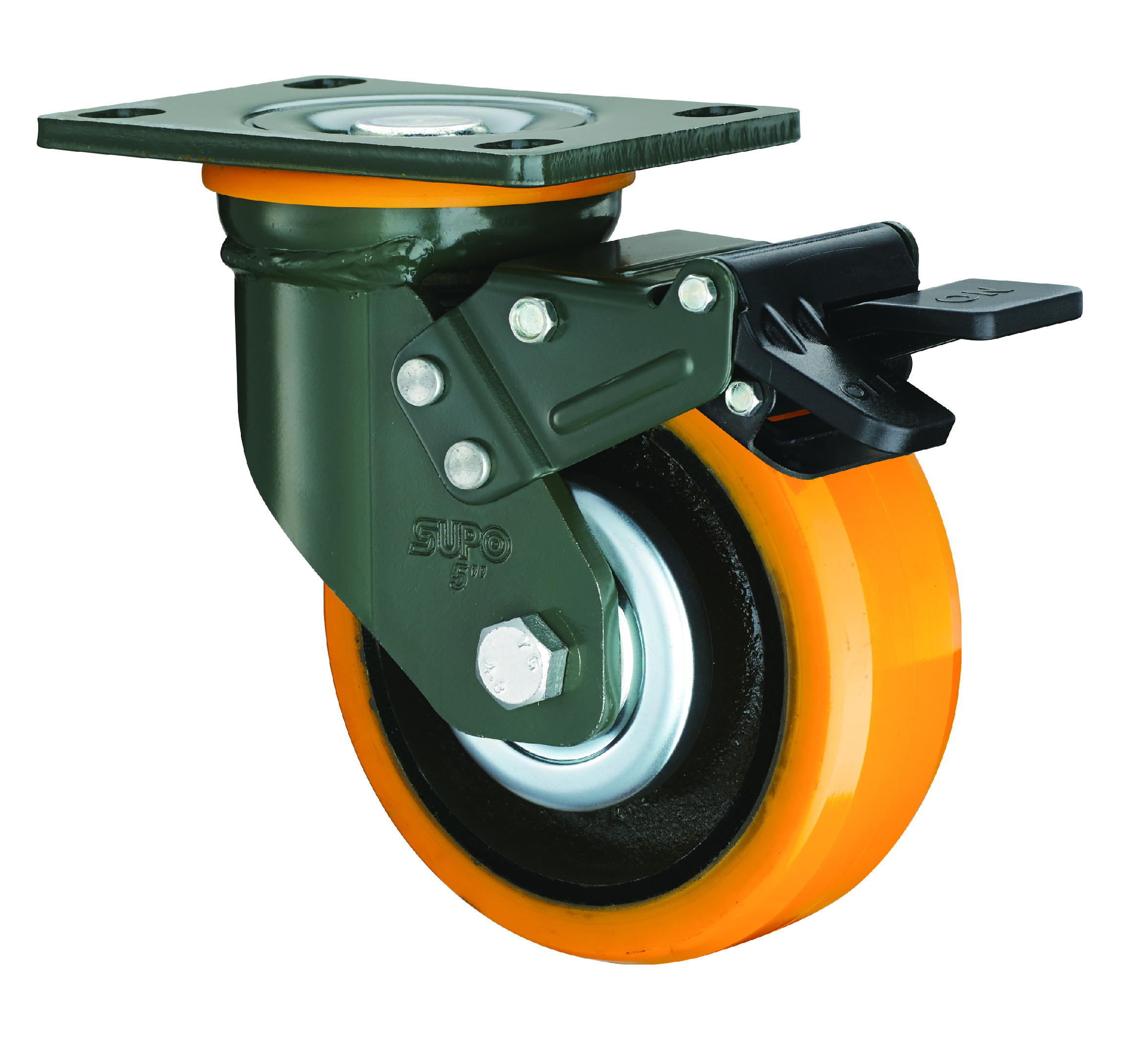 Solid Rubber Tyre Caster Wheel Wheel Size: 25/38/50/75 Mm