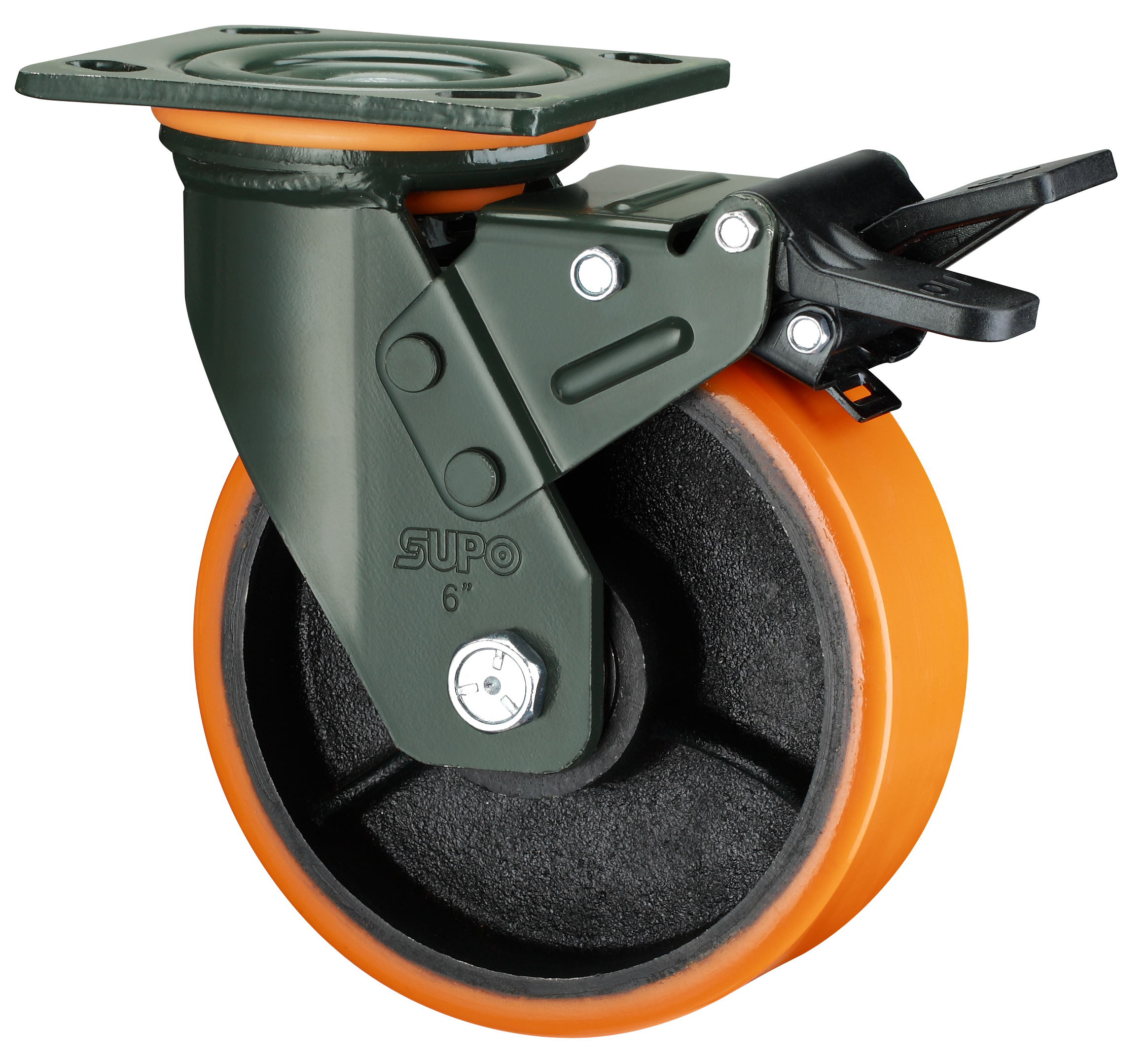 Solid Rubber Tyre Caster Wheel Wheel Size: 25/38/50/75 Mm