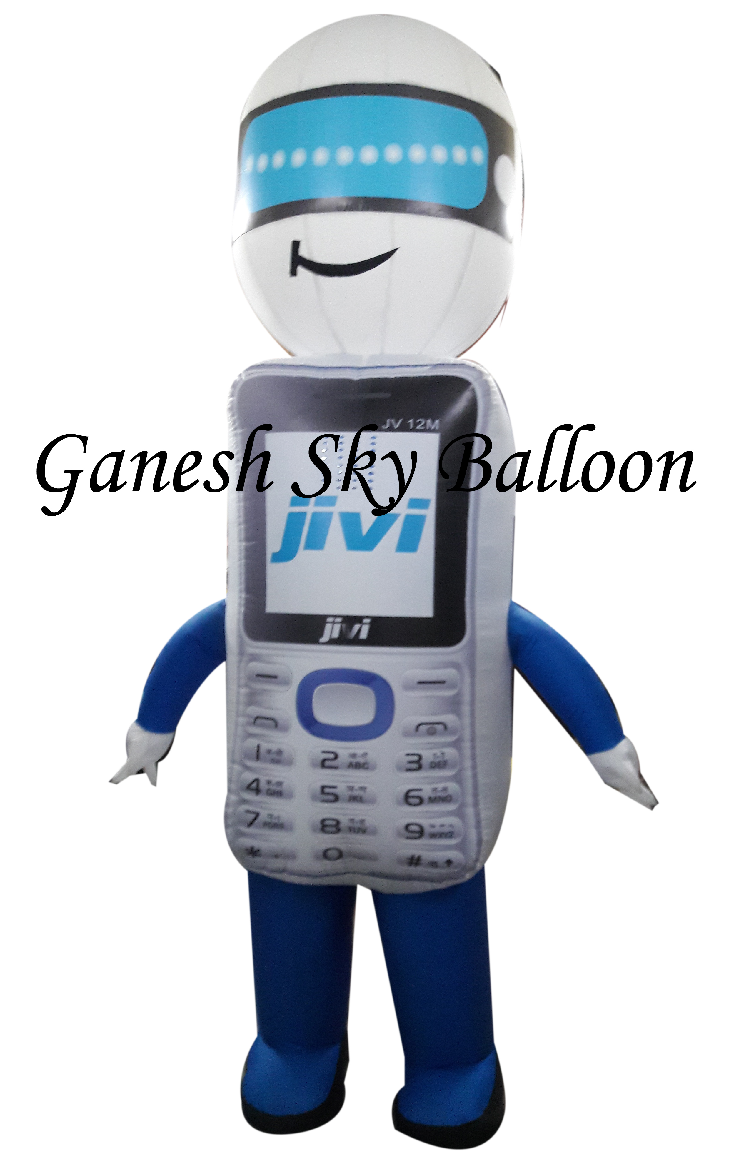 Inflatable Costumes - Nylon Material, 7.5 Feet Size, White Color | Promotional Candy Wrapper Design With Printed Logo