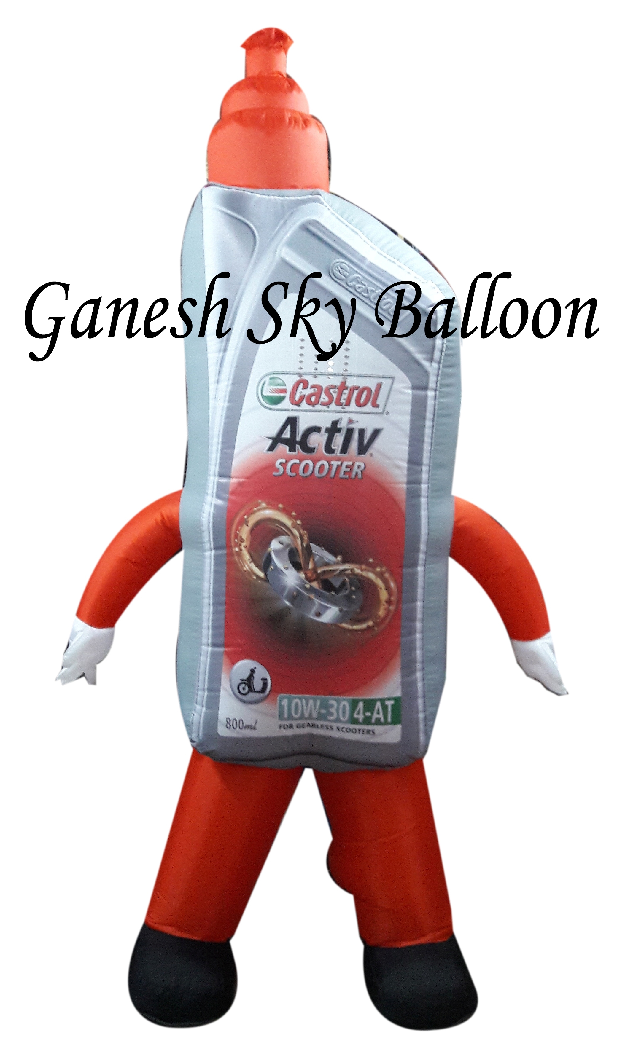 Inflatable Costumes - Nylon Material, 7.5 Feet Size, White Color | Promotional Candy Wrapper Design With Printed Logo