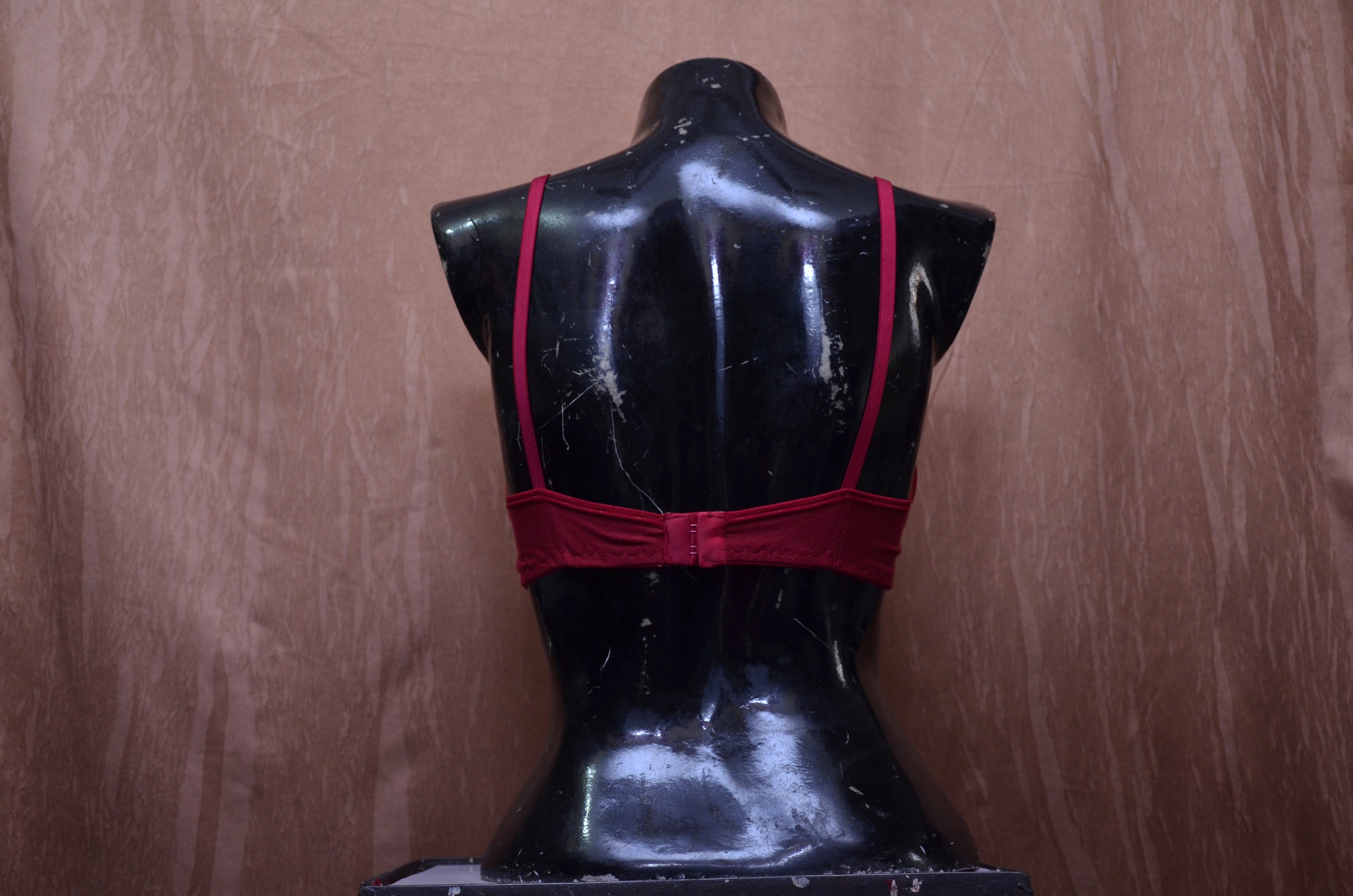 Ladies Power Net Form Bra - Cotton, Size 30 To 40, Colors Red Maroon Golden Rani Blue Gajri | Soft Foam Padded Cups, Alluring Design With Thin Straps