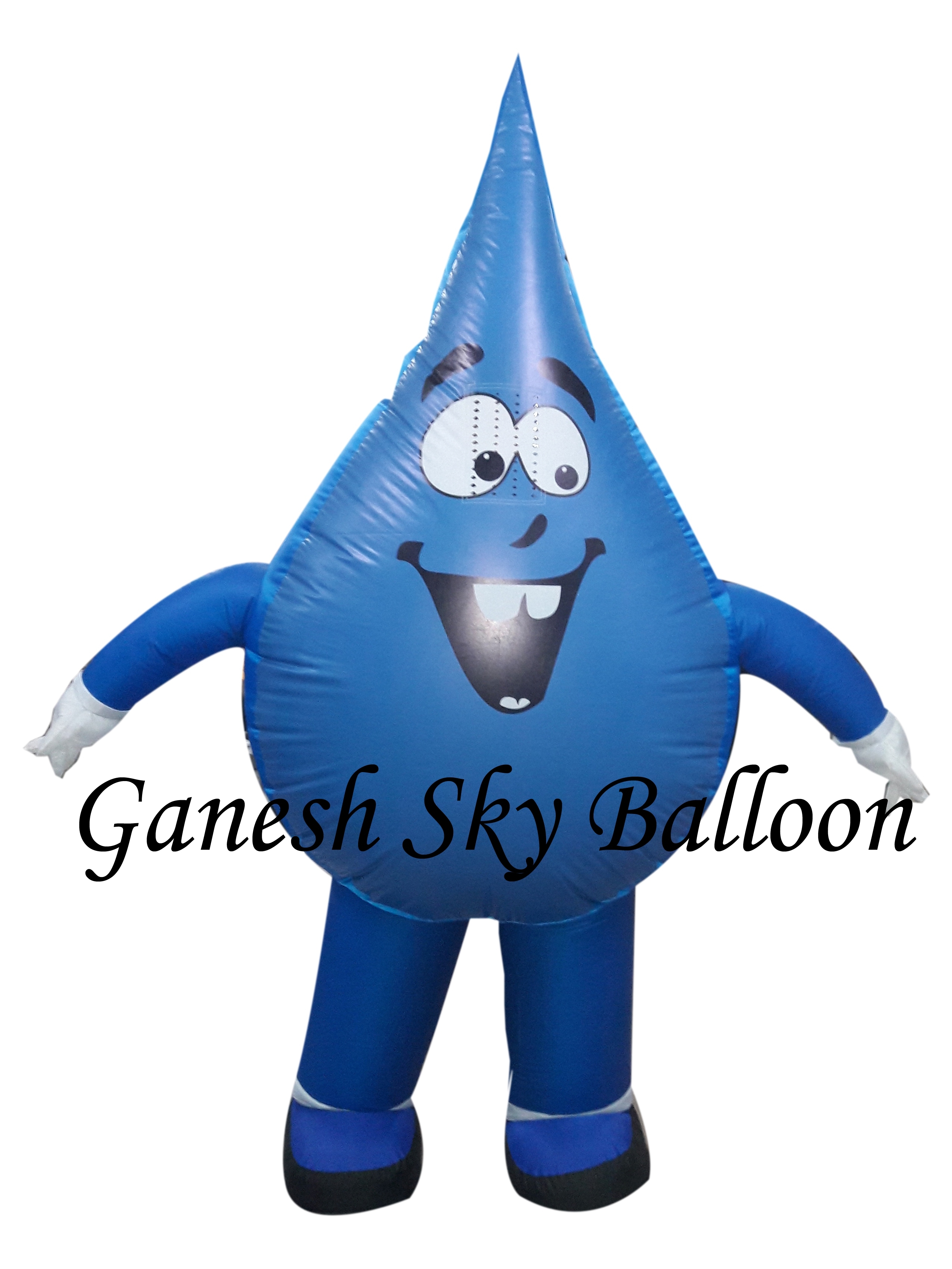 Machine Walking Inflatable - Nylon, 7.5 Feet Height, Grey Color | Candy Wrapper Shape, Printed Logo, Promotional Usage