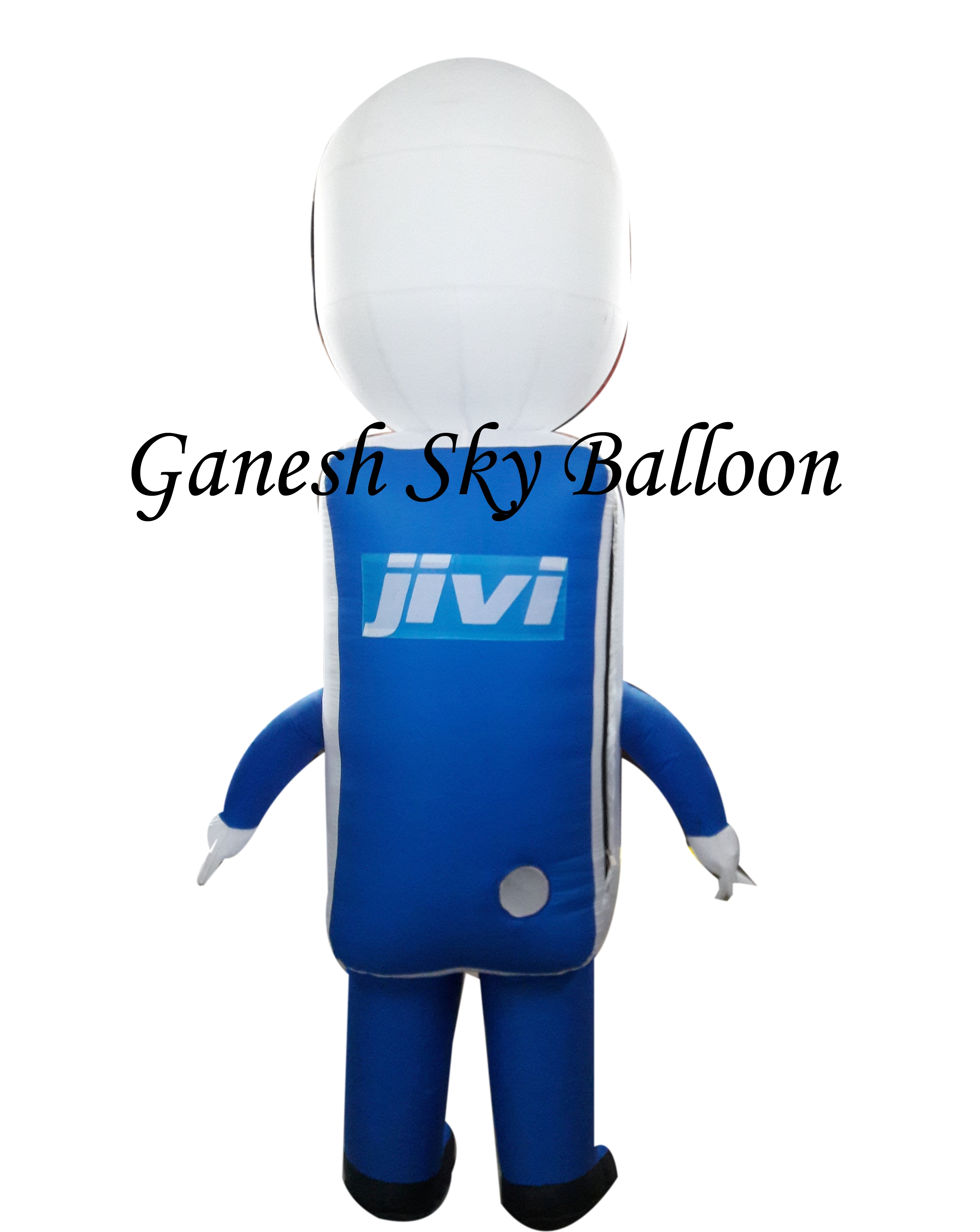 Machine Walking Inflatable - Nylon, 7.5 Feet Height, Grey Color | Candy Wrapper Shape, Printed Logo, Promotional Usage