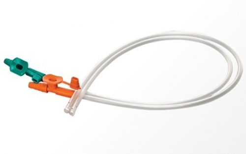 Endobronchial Suction Catheter - 53 cm, Medical Grade Non-Toxic PVC, Open Distal End with Lateral Eye, Color-Coded Funnel Connectors, Finger Tip Vacuum Control, Sterile Packaging