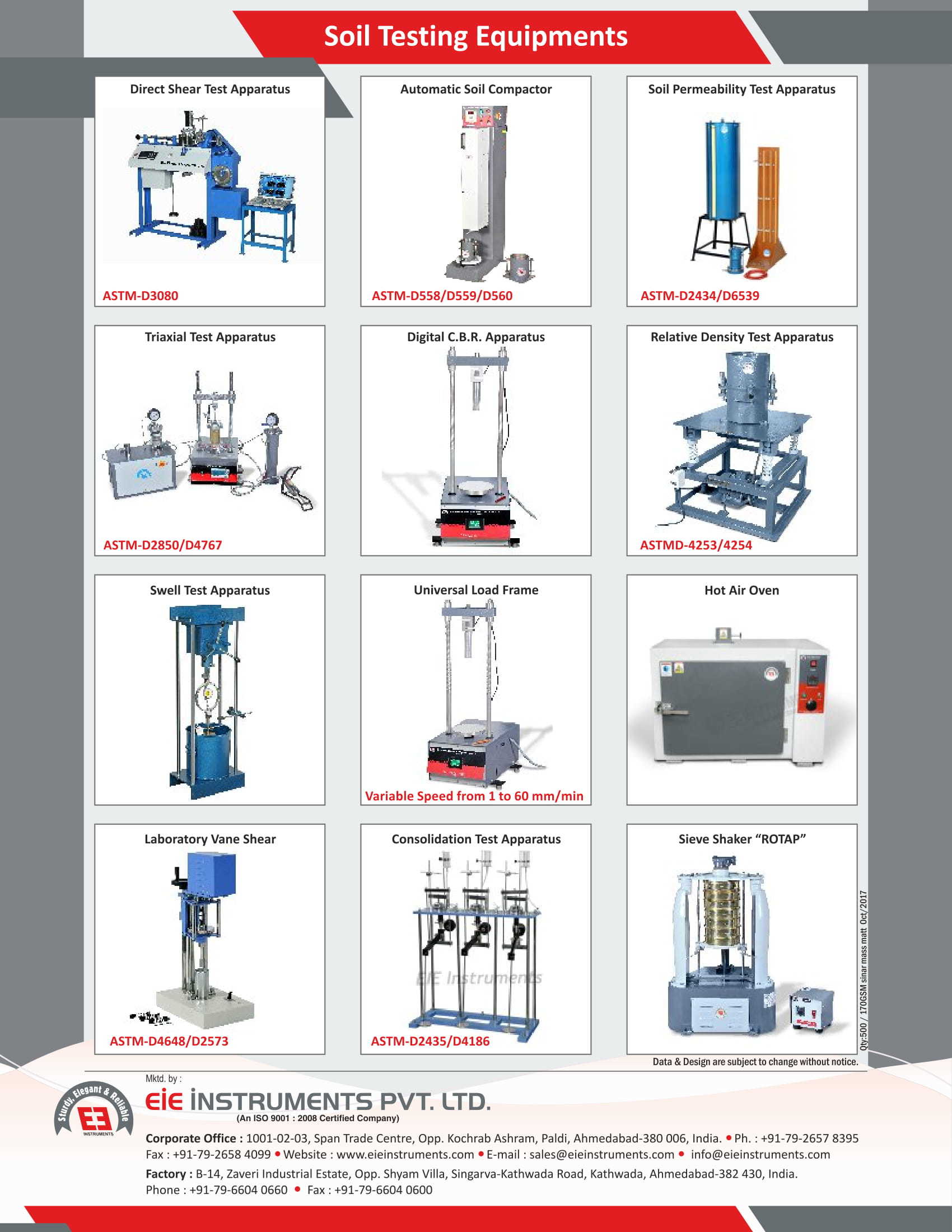 Customized Civil Testing Instruments