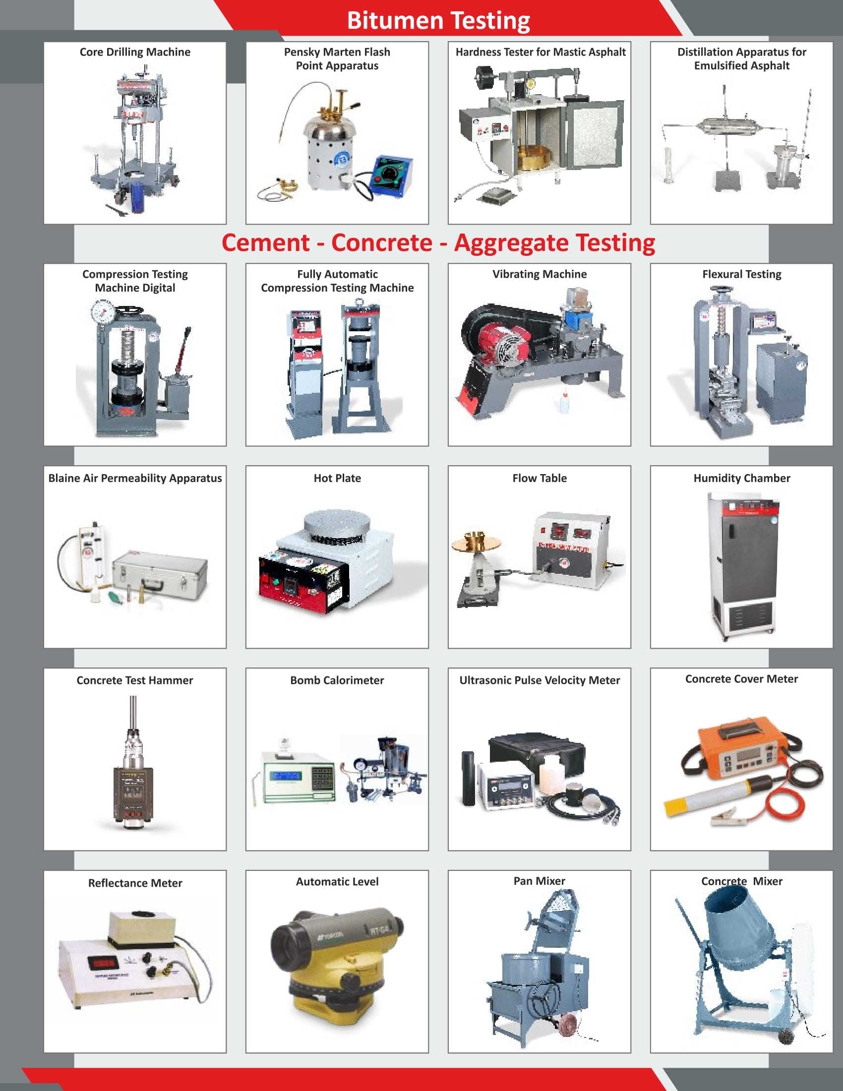 Customized Civil Testing Instruments