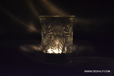 Polishing Crystal Glass T Light Candle Holder