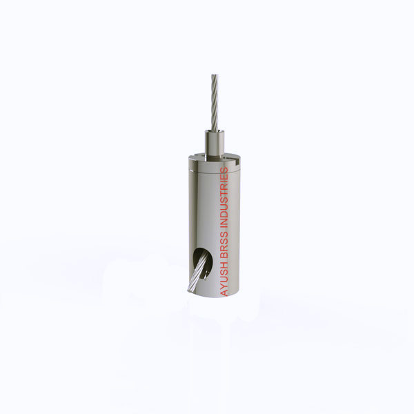 Cable Gripper - Brass Material, Nickel Plated Finish , Automatic Lathe Style With Strain Relief Bushing And Easy Clutch System