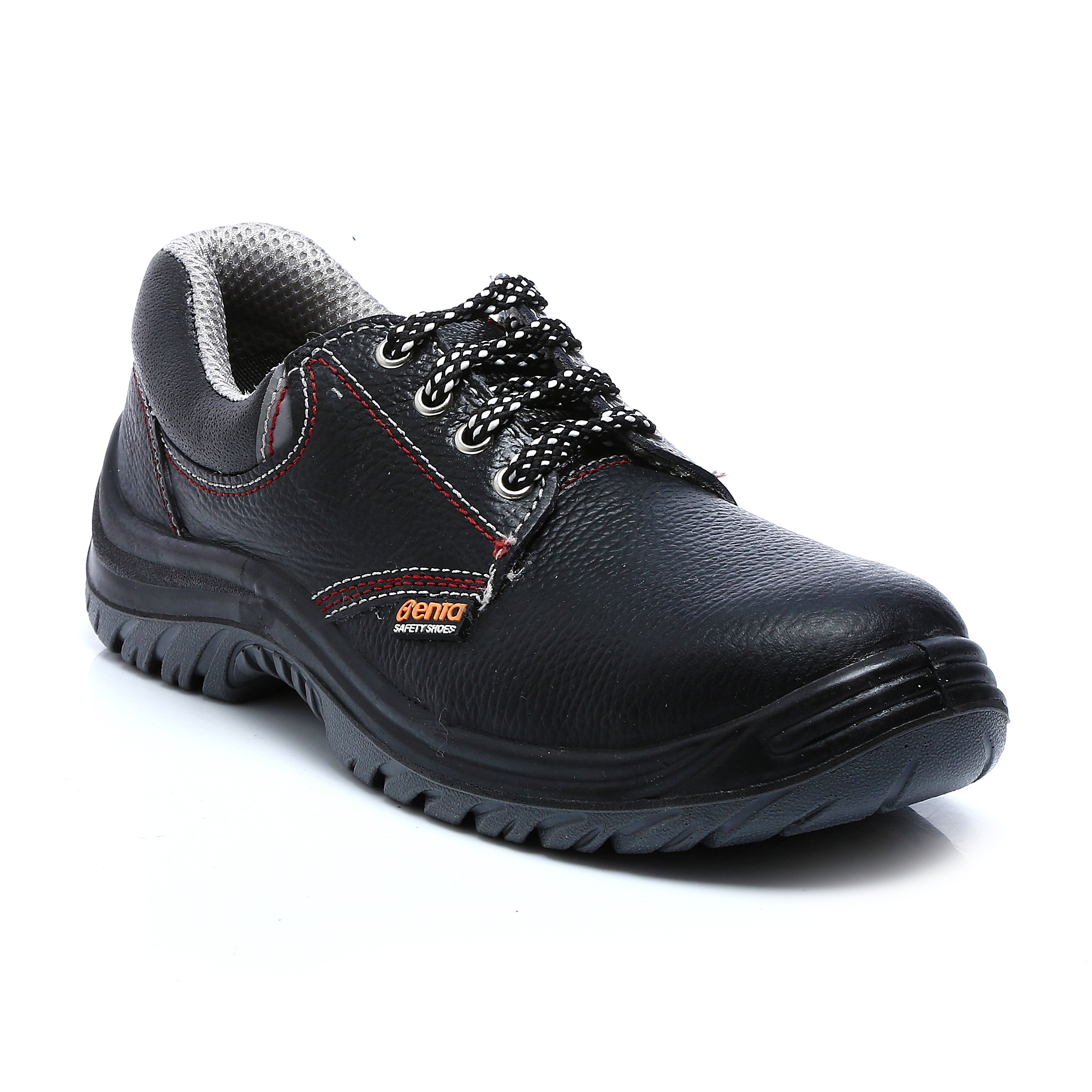 Black Carbon Leather Safety Shoe - Color: All