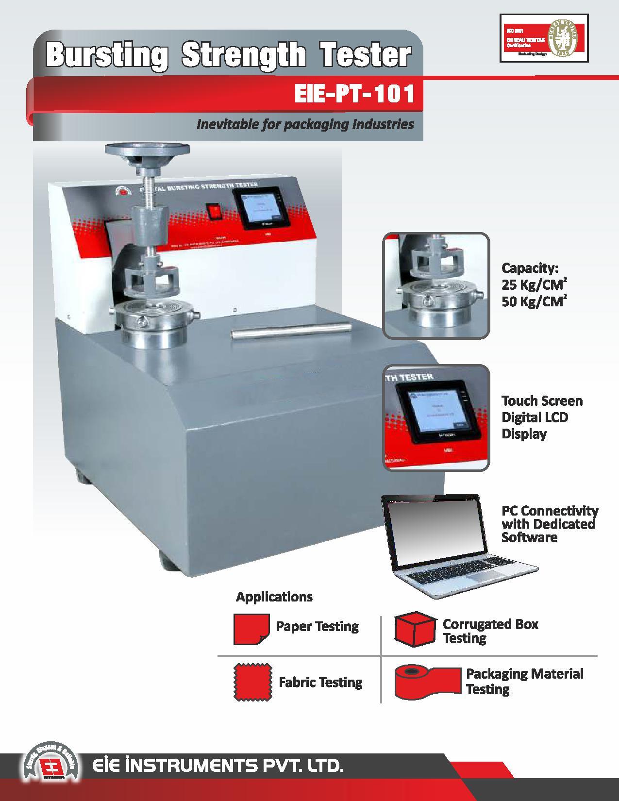 Grey Bursting Strength Tester