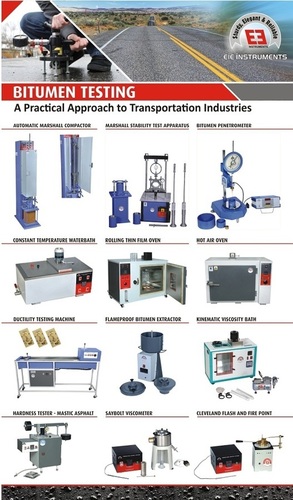 Bitumen Testing Equipments - Mild Steel, Laboratory Model EIE, Customized Color, Automatic Functionality, Warranty Included