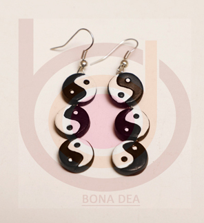 Terracotta Jewellery - Coral Drop Earrings With Imitation Pearls | Elegant Accessory For Parties And Gifts