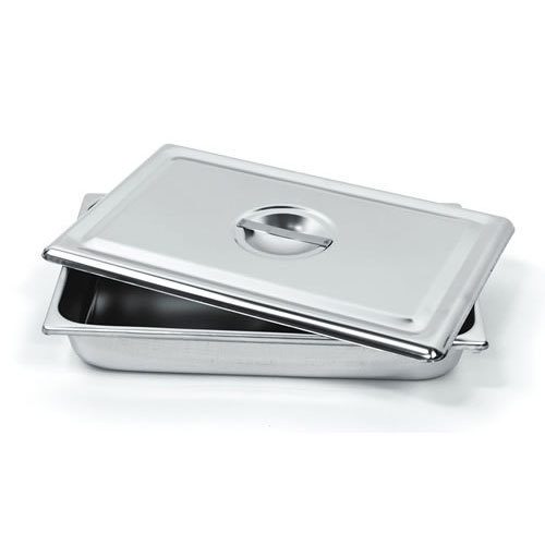 Instrument Tray with Cover - Stainless Steel, 200x79x40 mm (8x3x1), 18/8 Gauge 0.5mm Quality, Ideal for Hospital Use, 1 kg Weight, Voltage 300V