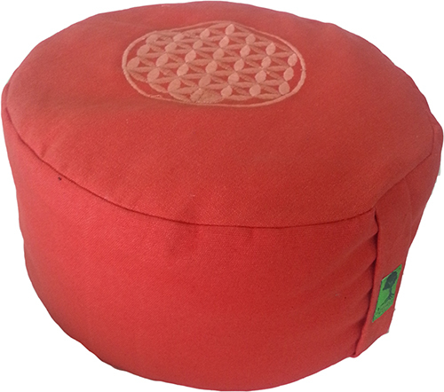 All Hdz-415-04-zafu Cushion Round Embroidered With Buckwheat Filling