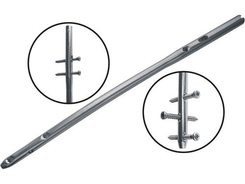 मल्टी-फ़िक्स फ़ेमोरल नेल एक कैनुलेटेड, कई लॉकिंग विकल्पों के साथ