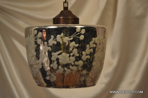 Golden Silver Glass Big Wall Hanging