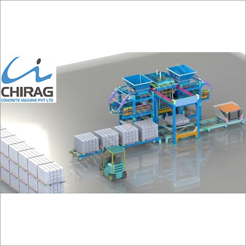 Blue Multifunction Chirag Next-Gen Paver Block Making Machine