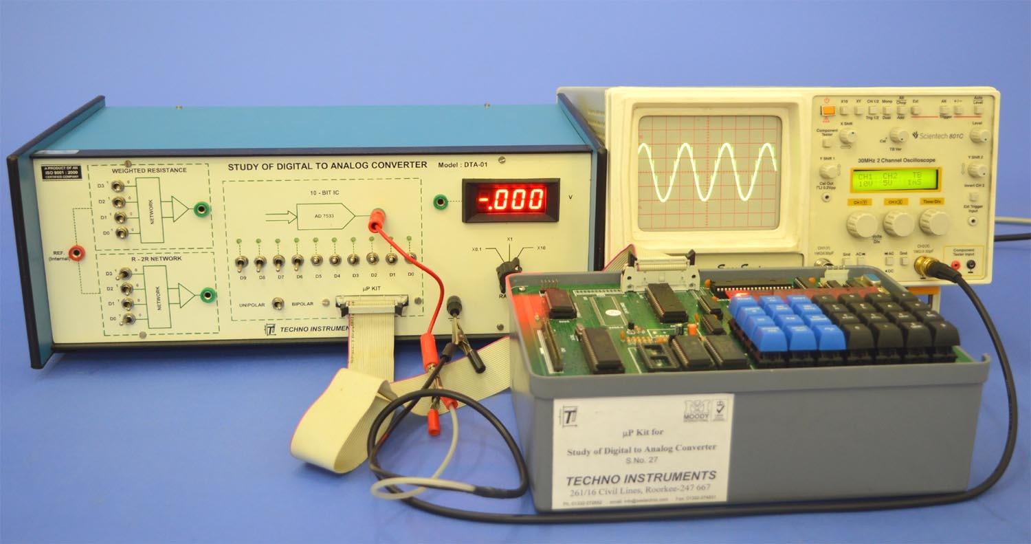 Control Lab Trainer Study Of Digital-to-analog Converter, Dta-01