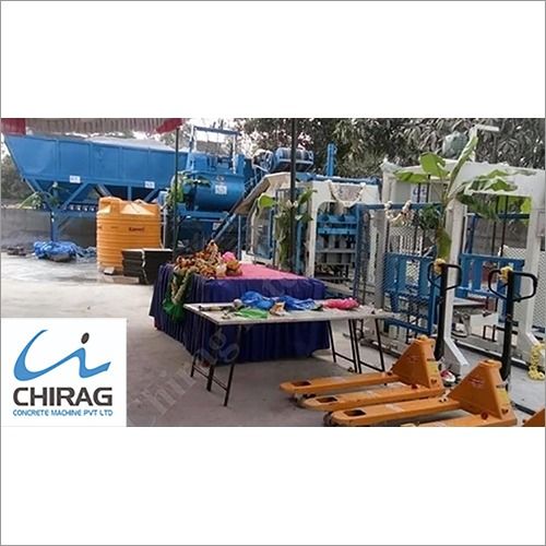 Blue Modern Bricks Manufacturing Machine