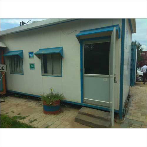 Site Office Container Cabin - Mild Steel, 10x10x10 Dimensions, White Color | Waterproof, Corrosion Resistant, Easily Assembled, Portable, Eco Friendly