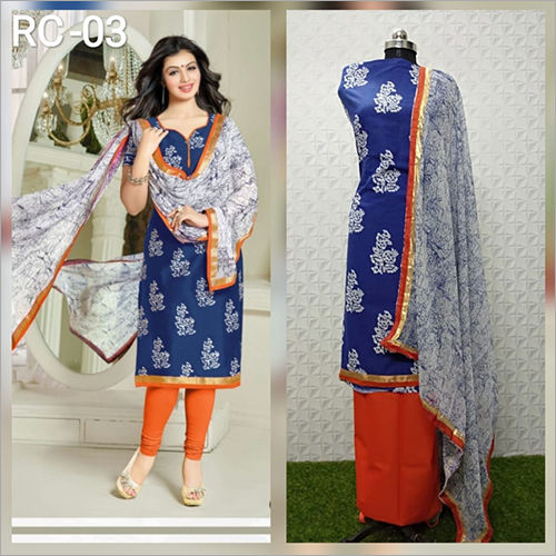 Ladies Raw Silk Unstitched Suit