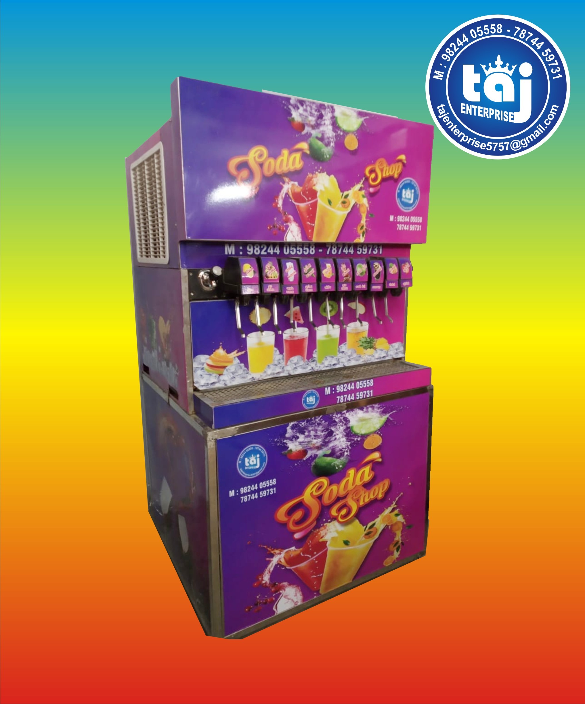 Automatic 12 Flavor Soda Machine