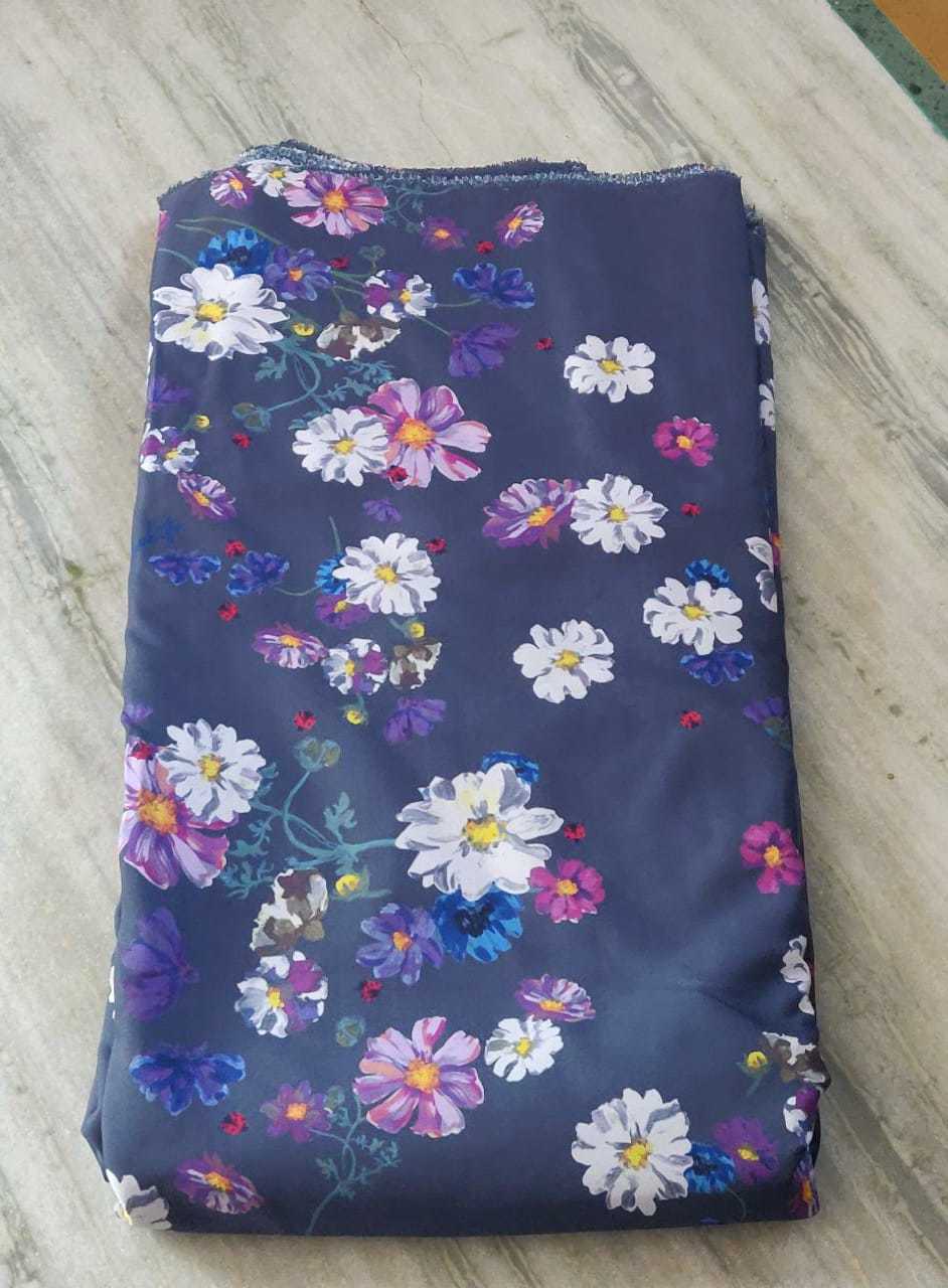 Multicolored Designer Digital Printed Fabric