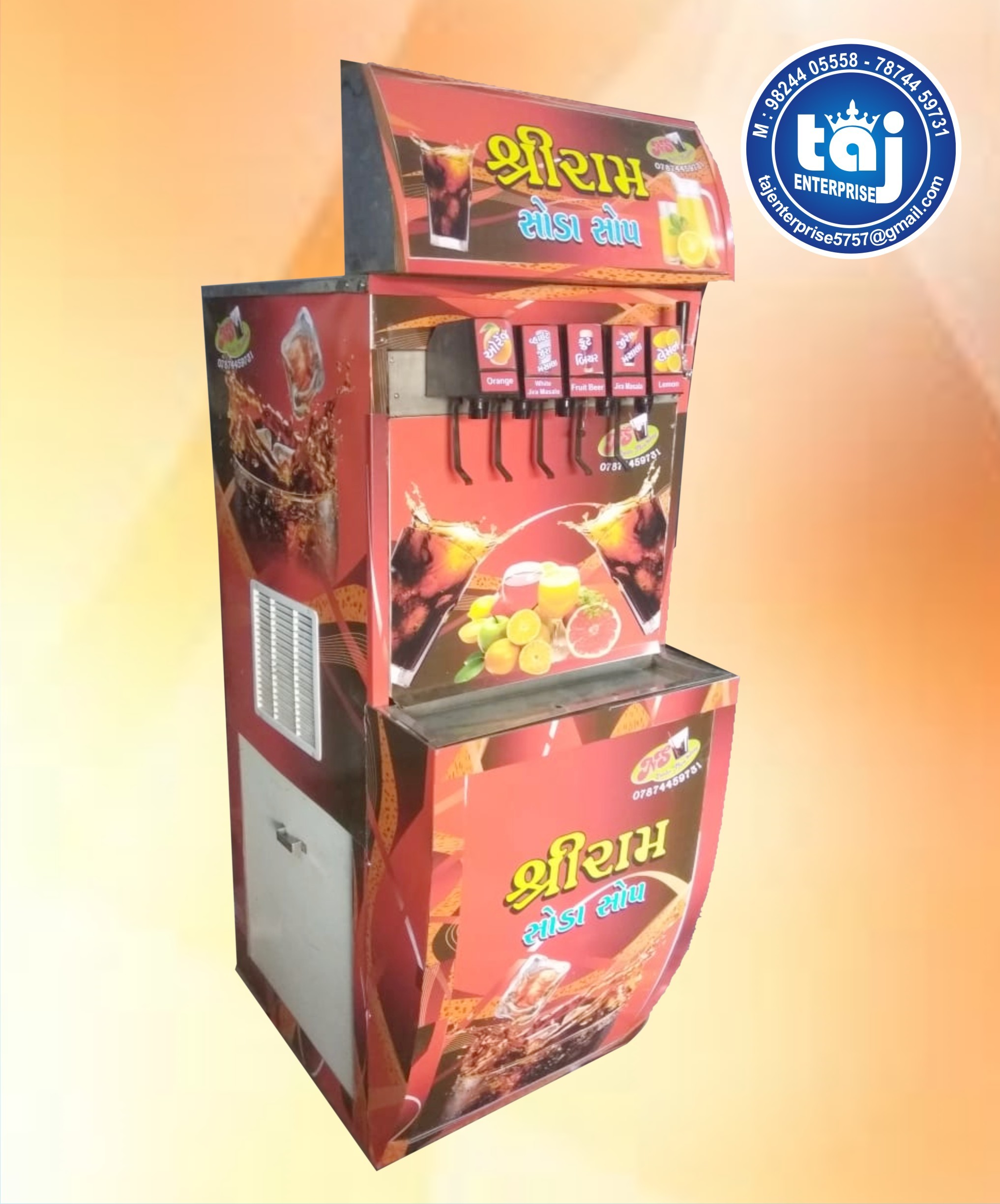 6 Flavor Soda Machine Capacity: 1200 Glass Per Day Ton/day