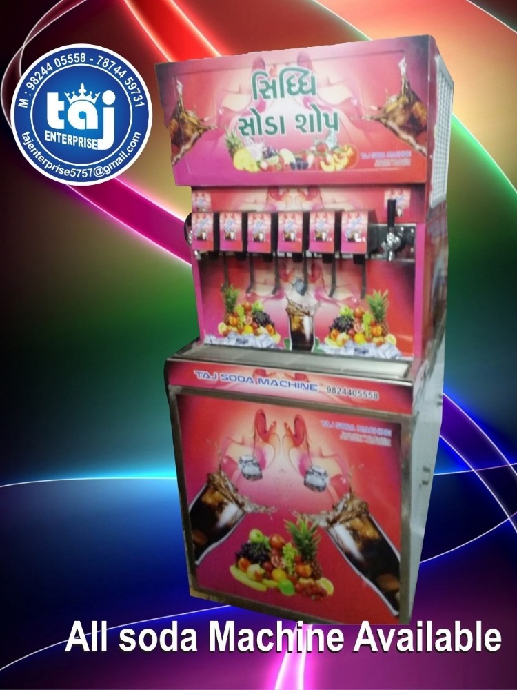 6 Flavor Soda Machine Capacity: 1200 Glass Per Day Ton/day