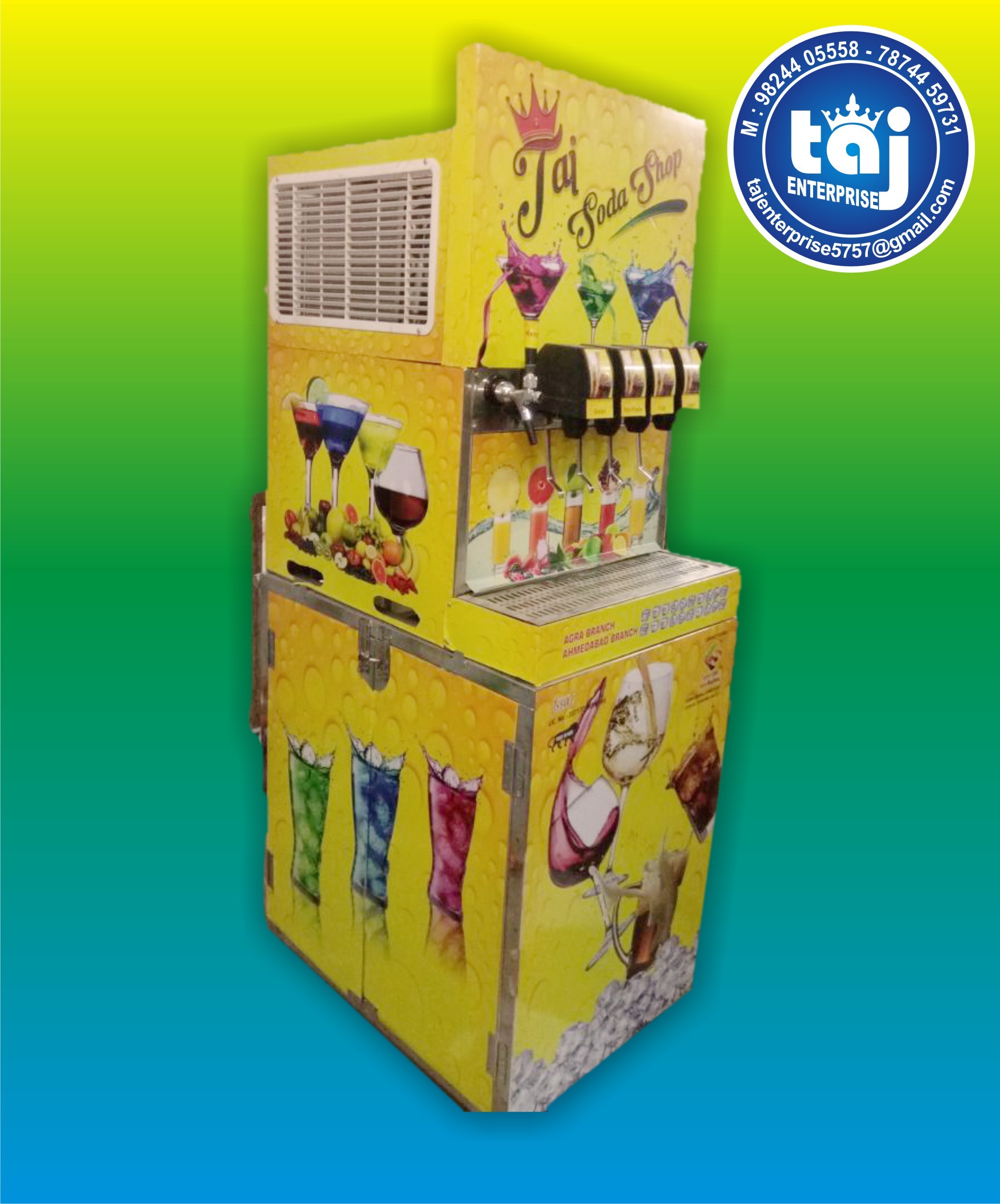 6 Flavor Soda Machine Capacity: 1200 Glass Per Day Ton/day