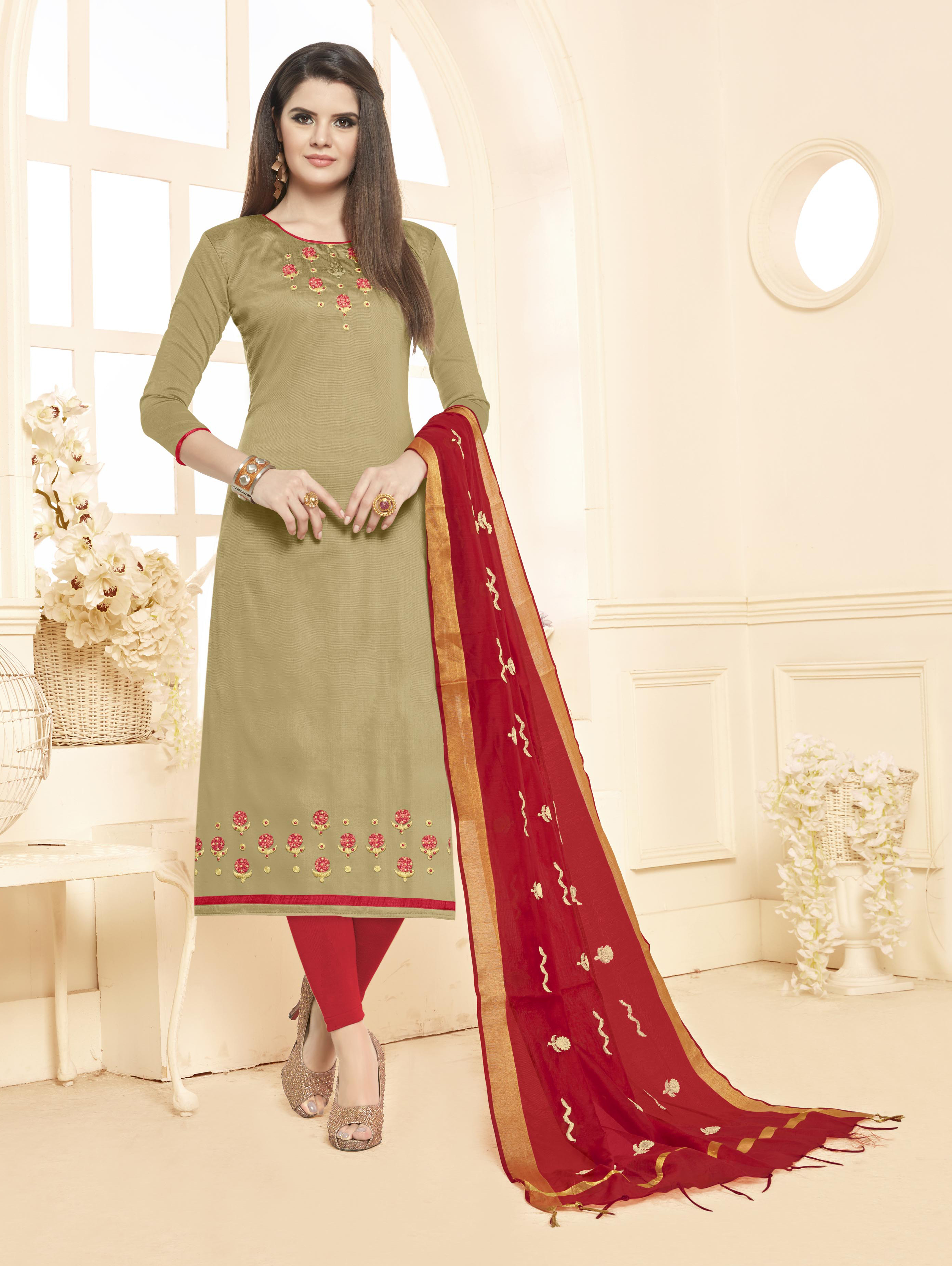 Green And Blue Latest Digital Salwar Suit