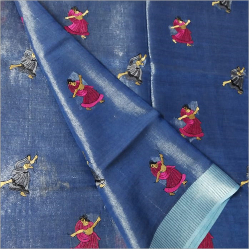 Fancy Silk Fabric Texture: Embroidered